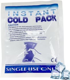 Instant Cold Pack 6 x 8 Inch. Pack of 10 First Aid Instant Cold Packs for Injuries, Spasms