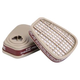 Full Face Respirator Mask Reusable Gas Mask 6800 Facepiece Respirator 15 in1 Full Face Cover Set with Storage Bag Against Gases Dust Vapors for Weldin (Type: OrganicVaporCartridge)